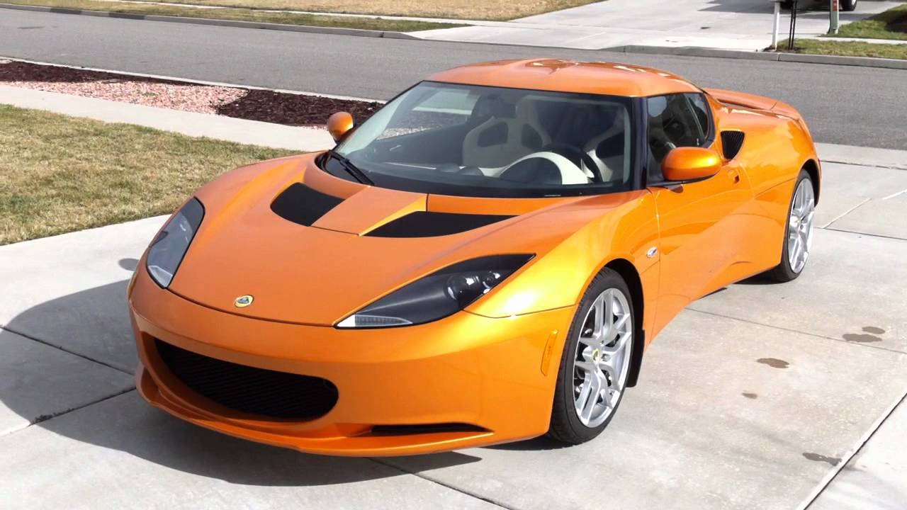 Burnt Orange Lotus Evora in the Sun YouTube