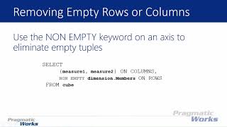Introduction to MDX: Building MDX Queries Basic Queries and Syntax [Course Preview - Module 2B]