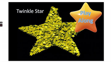 Twinkle star play along violin beginner open strings. Easy