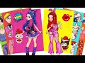HUNTRIX RUMI & MIRA in Kawaii Cosplay Kuromi & My Melody | KPOP DEMON HUNTERS | STICKER BOOK DIY