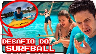 Caímos Da Prancha Jogando Surfball Enaldinho E Luiza