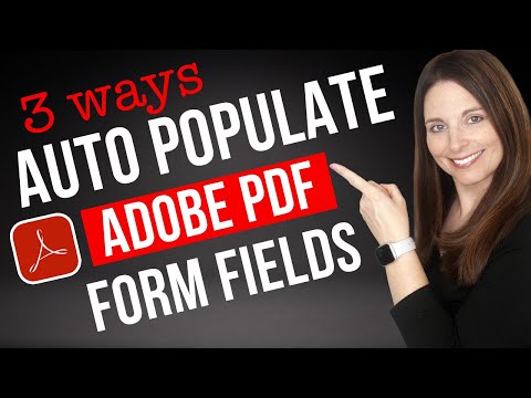 Auto Populate Form Fields in Adobe PDFs - Repeating a Field in Other Parts of Your PDF