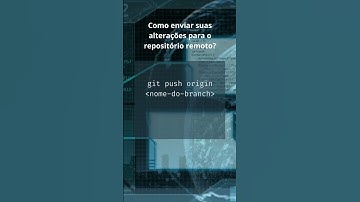 Como enviar suas alterações para o repositório remoto? #git #github #bash