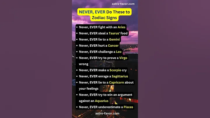 NEVER Do Zodiac Signs #facts #zodiacsign #zodiac #astrology #horoscope #shorts #zodiacsigns #astro