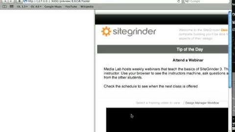 22 Adding a Floating Footer Area   Photoshop to HTML Websites with SG3