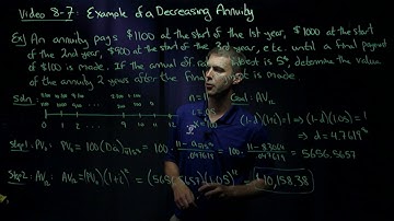 8-7: Decreasing Annuity Example