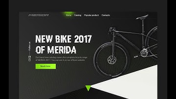 Web Design Speed Art – Landing page/Bike