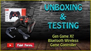 Unboxing &amp; Testing - Gen Game X7 Bluetooth Wireless Game Controller