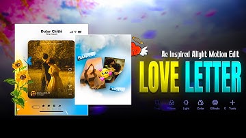 Love Letter 💌 | Ae inspired Alight Motion Preset [ 5MB Preset ] | Alight Motion Video Editing