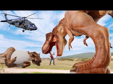 Most Dramatic T-rex Dinosaur Chase | Jurassic Park Fan-Made Short Film | Dinosaur Movie | Rexy Films