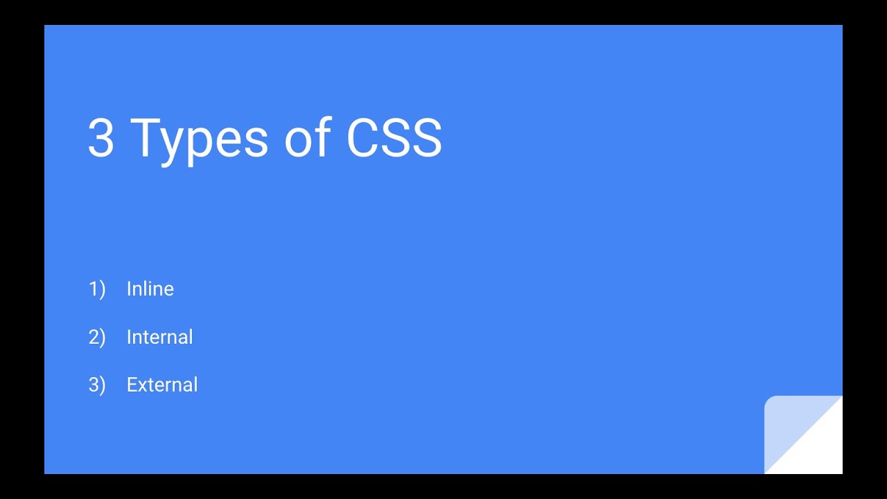 CSS TYPES | For beginners | For college students - YouTube