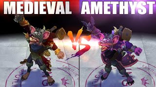 Medieval Twitch VS Medieval Twitch Amethyst Chroma - Skin Comparison