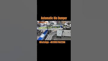 Automatic bin dumping for fruit sorting line #fruitgradingmachine #farming #sortingmachine #dumper