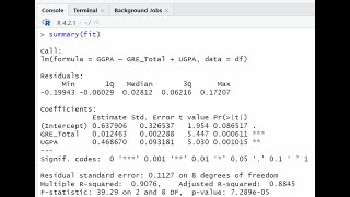 Multiple Linear Regression Using R Studio Aug 2022