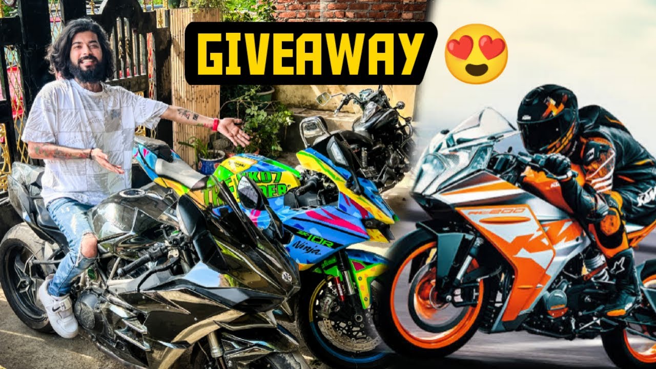 Ready go to ... https://youtu.be/1iRJ0QGvYMI [ Giving New KTM RC 200 Bike To Our Subscribers | Brand New Bike Giveaway @TheUK07Rider]