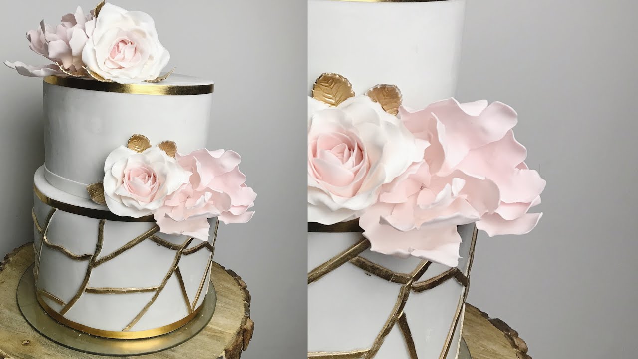 How to make a wedding cake The Sugar Scoop Ring Box Tutorial |FONDANT  RINGS /كيكة  لخطبة أو عرس