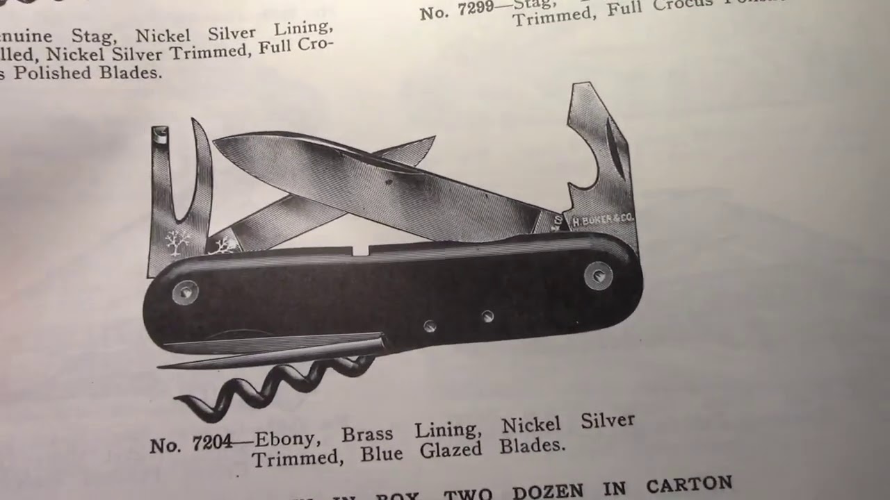 Boker Tree Brand Knives- 1928 Catalog reprint and my Boker Knives 