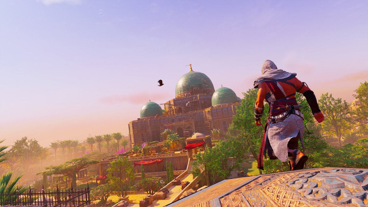 Calm Basim parkour run for 3 minutes | Assassins Creed Mirage