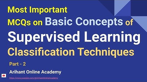 Machine Learning MCQs Part 2 (Classification Techniques) | By @professorrahuljain