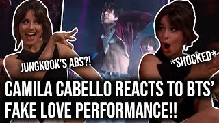 CAMILA CABELLO reaction to BTS' FAKE LOVE BBMAs PERFORMANCE (JUNGKOOK'S ABS) !!