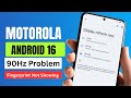 Motorola Phone 90Hz Refresh Stuck And Fingerprint Lock Option Not Showing | Motorola edge 50 fusion