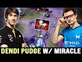 Dendi picked PUDGE when he met Miracle — EZ MMR