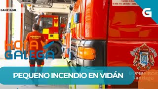 🧑🚒 PEQUENO INCENDIO no barrio de Vidán en Santiago de Compostela