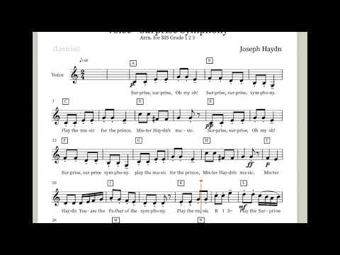 Surprise Symphony Singing With Score Surprise Symphony Singing With Score