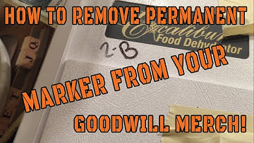 How to remove permanent marker/sharpie from your goodwill purchases.
