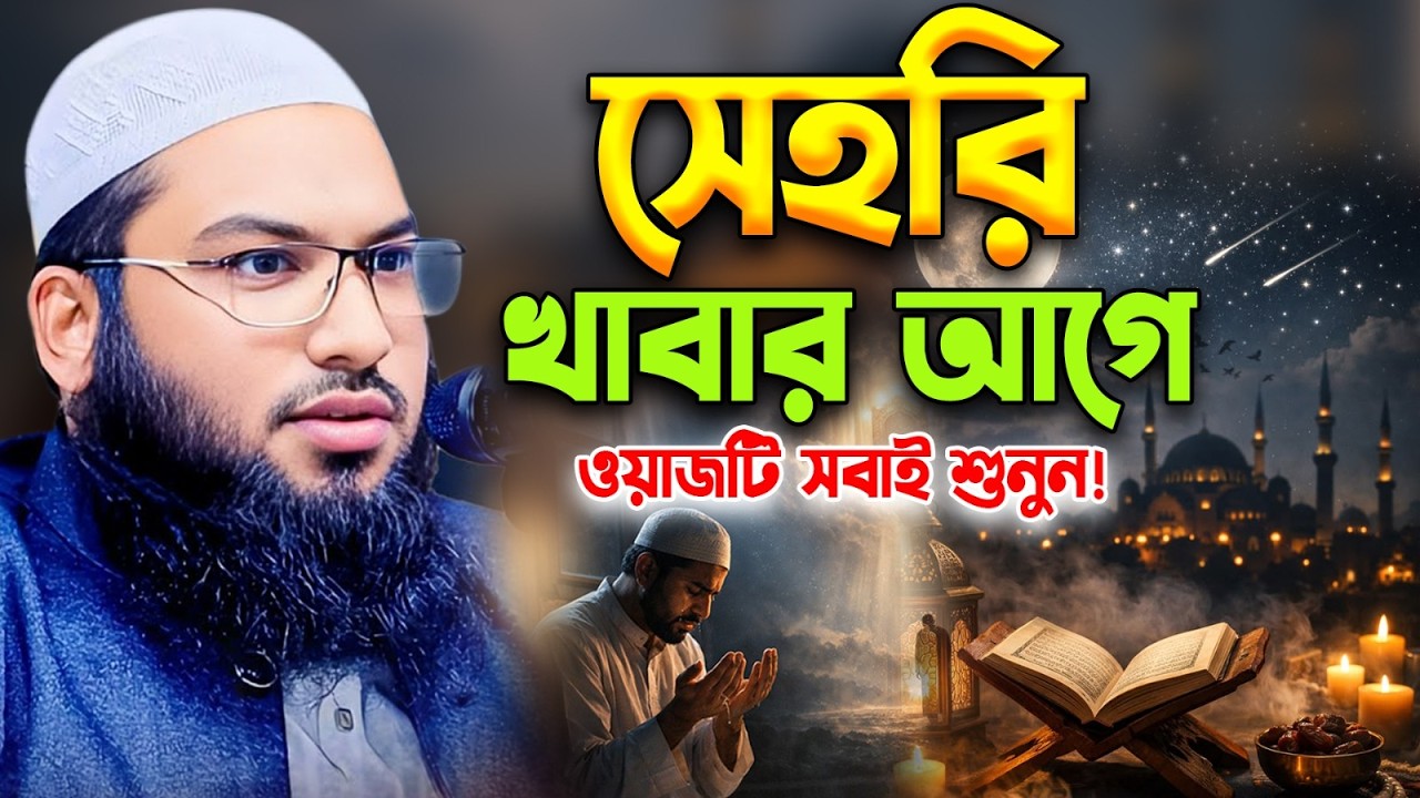 ইসমাইল বুখারী কাশিয়ানীর কণ্ঠে সেহরি খাওয়ার আগে ওয়াজটি শুনুন।Ismail Bukhari Kashiani New waz