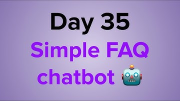 A simple FAQ chatbot using Rasa 💬 - Day 35 | The 12-Week Year