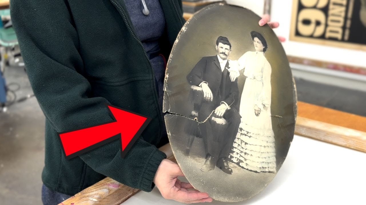 Restoring a Cracked Antique Photograph
