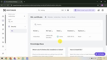 How To Enable Auto Renew SSL in Hostinger