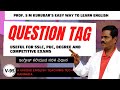 Question tagbasic englishenglish and kannada translationnvn english academykurubar sir