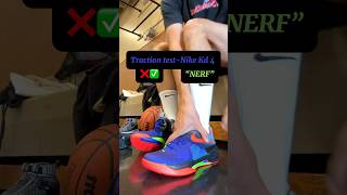 Traction Test Of The Nike Kd 4 In The Nerf Colorways.