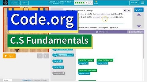 Code.org Lesson 6 Events in Bounce | Answers Explained | Course D | Complete Lesson