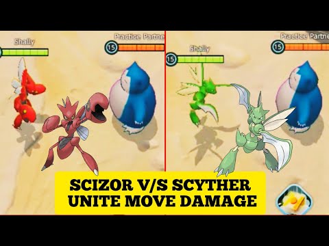 Scyther V/s Scizor Unite Move Damage 🔥