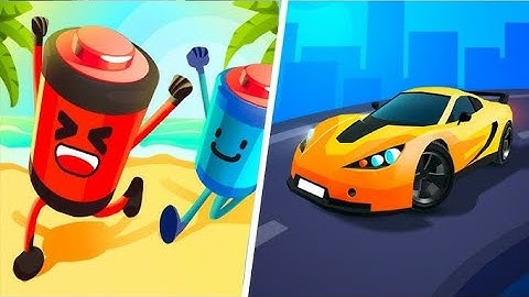 BATTERY RUN VS RACE MASTER 3D ALL LEVEL ANDROID ISO GAMEPLAY