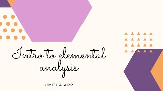 Elemental analysis grade 11 S