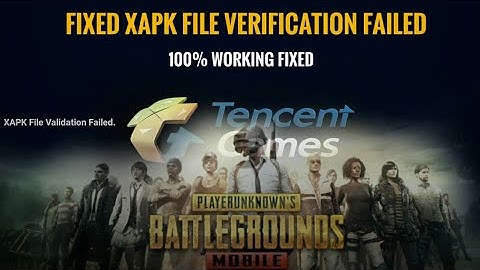 PUBG MOBILE XAPK file verification failed fix | error fixed |  how to fix xapk file error