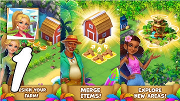 Tropical Merge Gameplay Walkthrough #1 (Android, IOS)