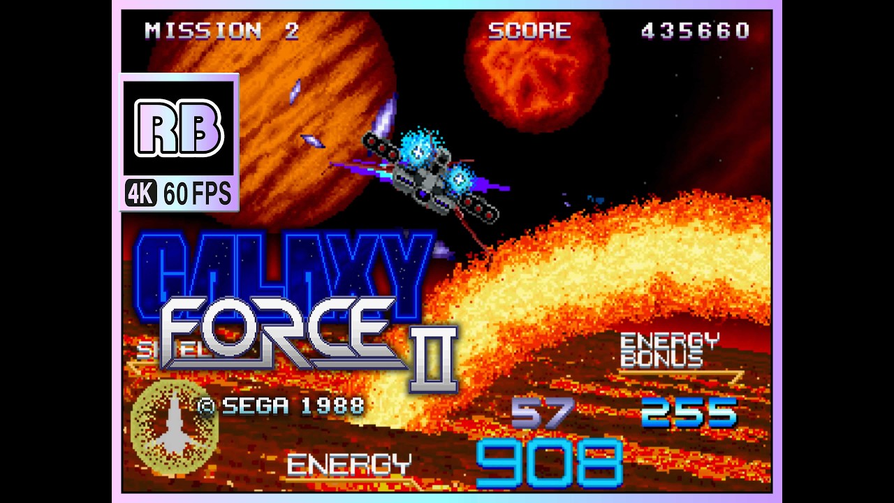 【ジャンク扱い FM TOWNS】ギャラクシーフォースⅡ 1988 [RBM 4K 60fps] ギャラクシーフォースⅡ / Galaxy Force 2 ALL