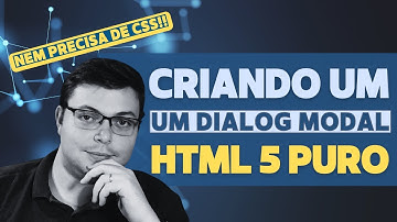 Criar modal RÁPIDO e FÁCIL com HTML 5 e JS puros