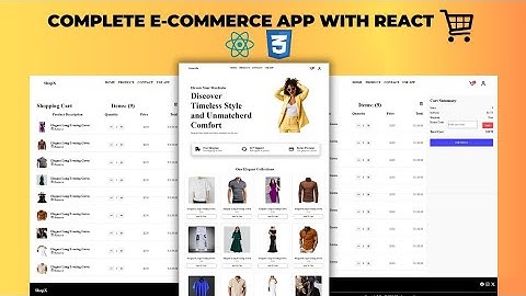 Build an Ecommerce Website Using React JS | Ecommerce Website With React JS