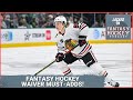 Fantasy hockey waiverwire rundown  bedard  hughes injury updates