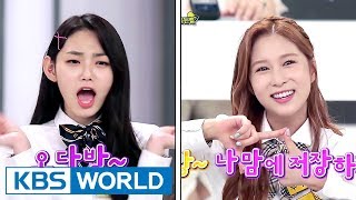 WJSN Dayoung & Gugudan Mina show off their Jeju Island dialect aegyo! [Happy Together/2017.08.31]