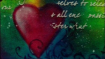 Mixed Media Art Canvas With Pan Pastels