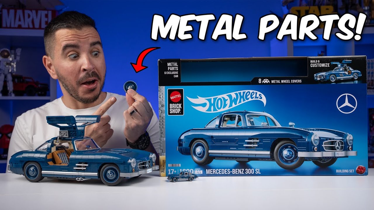 ⭐️ マテル ブリックショップホット ウィール メルセデス・ベンツ300 SL ⭐️新品 マテル ブリックショップホット ウィール メルセデス