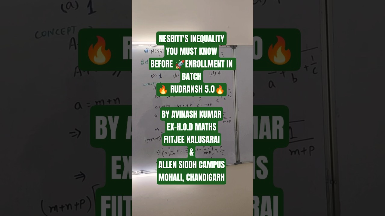 🎯🚀NESBITT'S INEQUALITY🔥🔥           BY AVINASH KUMAR 🔥🔥