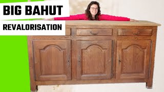 Restauration d'un buffet bahut chêne  comment revaloriser vos meubles en bois